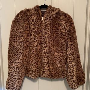 Me Jane Leopard Print Coat